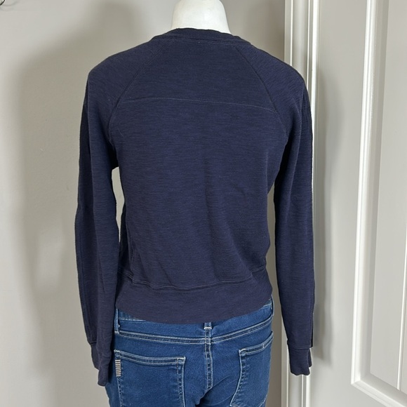 LULULEMON Ready to Roll Crew Navy Blue Sweater Long Sleeve Relaxed Fit - Picture 7 of 11